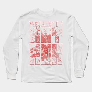 Riyadh, Saudi Arabia City Map Typography - Oriental Long Sleeve T-Shirt